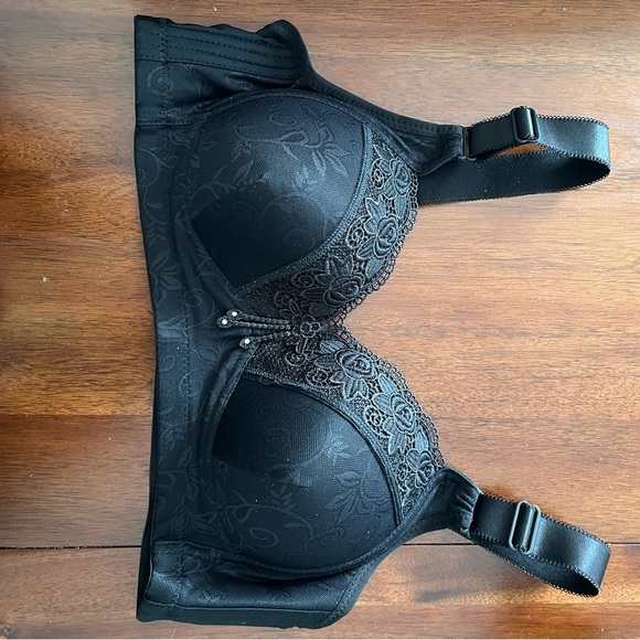 Shein Black Lace Bra with sequins - Picture 2 of 6